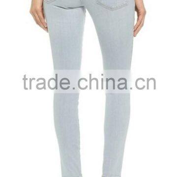 High Quality Cotton Spandex Ladies High Waist Denim Jeans photo-2