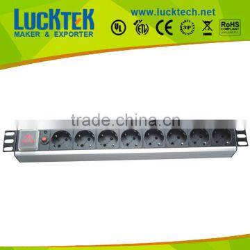 Germany Type cabinet pdu with Circuit Breaker