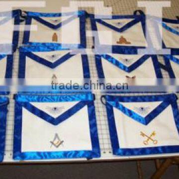 Masonic Regalia Apron Badge, Apron, Sash, Collar, Gloves