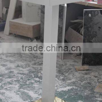 Modern Nightclub High Glossy White Top High Bar Table
