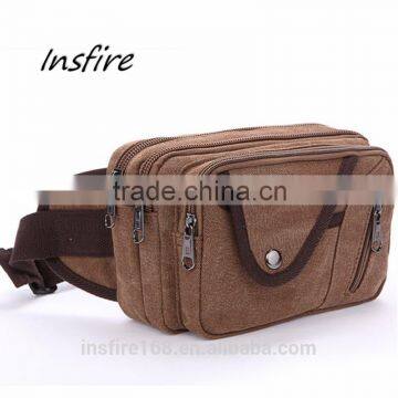 2016 outdoor waist bag fashionable classical canvas waist leg bag