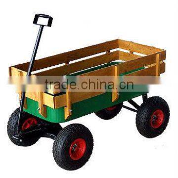 wooden+plastic children Tool Cart TC4201 with four wheels