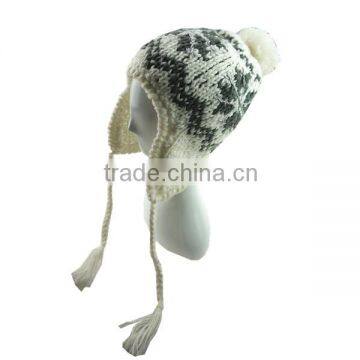 Jacquard Snow Christmas Hat Winter Girl Beanie photo-2