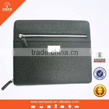 Hot sell genuine leather with many card slots custom computer case