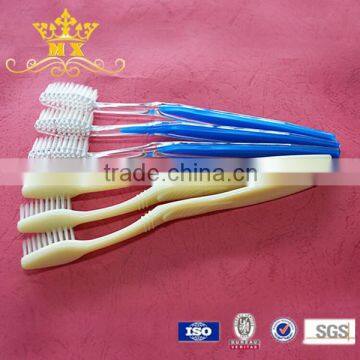 Wholesale double color transparent disposable toothbrush for hotel