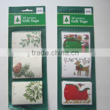 Christmas paper gift tags