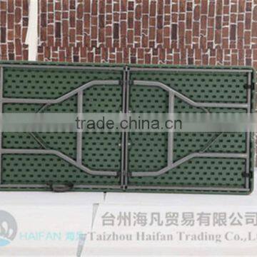 Durable 152cm Green Plastic Folding Army Dining Table and Chair/high Quality Plastic Dining Table for Army photo-3