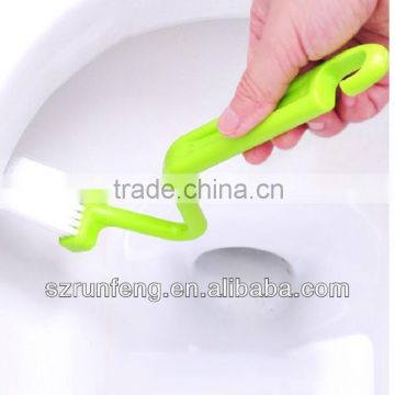 S shape plastic closestool Brush