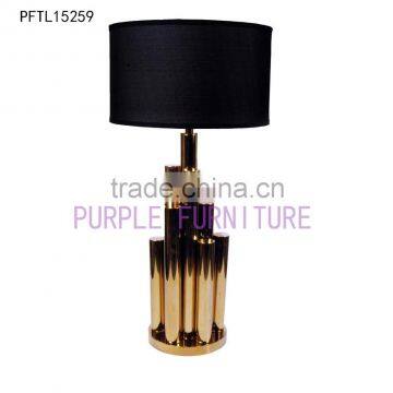 stainless steel decorative living room table lamps