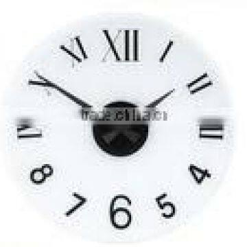 2015 new style tempered glass wall clock