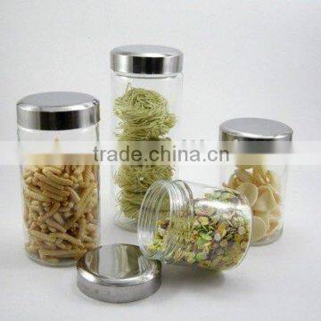 Glass food canister