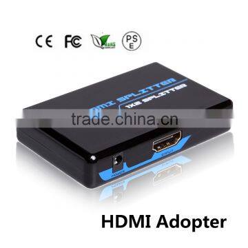 2 Way HDMI Splitter Amplifier Switch 1 input 2 output Switcher Support 3D Full HD 1080P HDTV