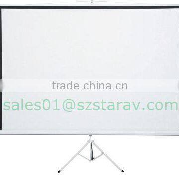 50" 60"106"inch Tripod Screen 1/1 Video Format 4/3 HDTV 16:9 Outdoor Portable Electric Tripod Projection Screen photo-4
