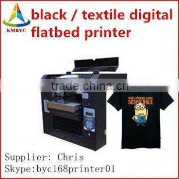 Most Popular T-shirt / Cotton / Fabric Materials Digital Flatbed Printing Machine