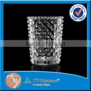 Stylish costom made round 220ml glass candle cup