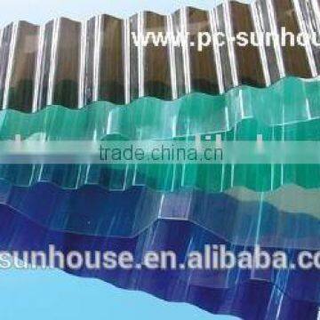 Round Wave Polycarbonate Corrugated Sheet