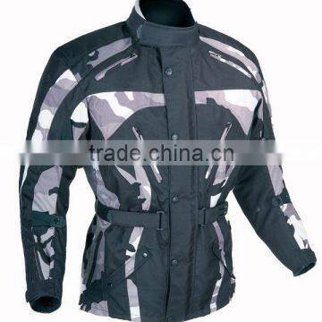 Motorcycle textile armor jacket