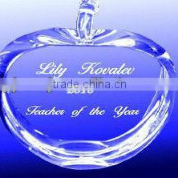 Christmas Favor Personalized Crystal Apple For Lover Gifts