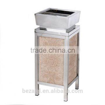 Stylish lobby peel barrels of high-grade titanium Block ash barrels hotel garbage bin garbage