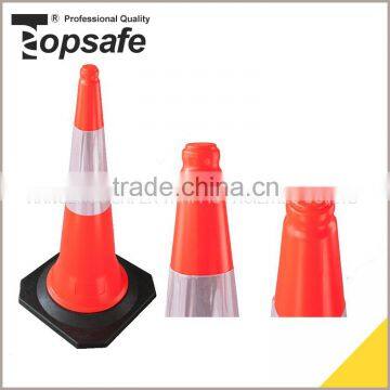 Unique Design Black PVC 49*49CM Base Road Cones Suppliers