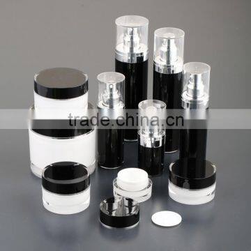 round cosmetic acrylic lotion bottle