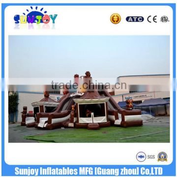 Used Chocolate Theme Indoor Outdoor Inflatable Playground Equipment With Cheap Sale Price