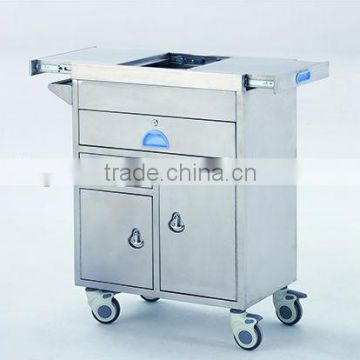 Stainless steel trolley for emergency