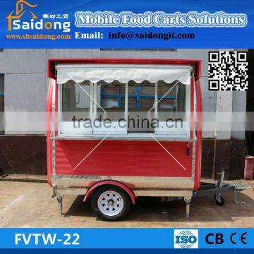 Top Design mobile food trailer mobile restaurant trailer for sale