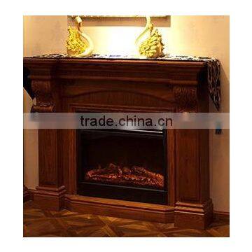 Luxury solid wood fireplace