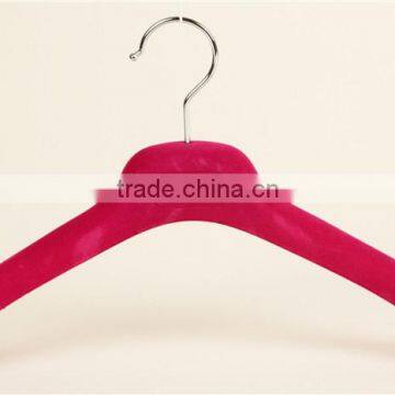 Experienced Supply Heavy Duty Red Plastic Flocked Hanger For Dresses