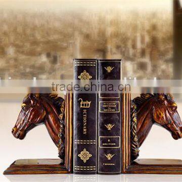 top selling product mass production Luxury Upscale horse head bookend