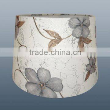 hot sale antique style fabric lamp shade with blooming flower barrel shaped replacement