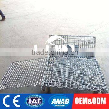 Customized Foldable Warehouse Storage Carts Wire Mesh Fence Deck photo-6