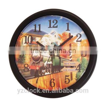 8 inch plastic clock Round Wall Clocks YZ-3521C