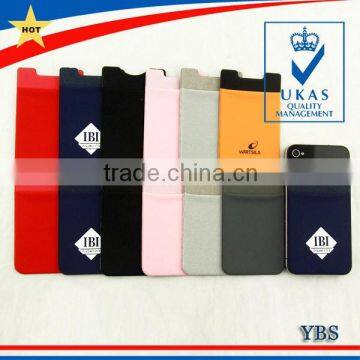 adhesive lycra credit card holder with many pockets