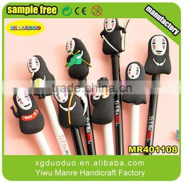 wholesale cheap 3D Spring cartoon people wooden ball pen