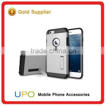 [UPO] 2 in 1 Shockproof Armor Hard Plastic TPU Mobile Phone Case With Kickstand for IPhone 6 6s photo-4
