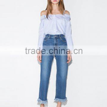 Women's Long Sleeve Loose Fit Off Shoulder Tops photo-3