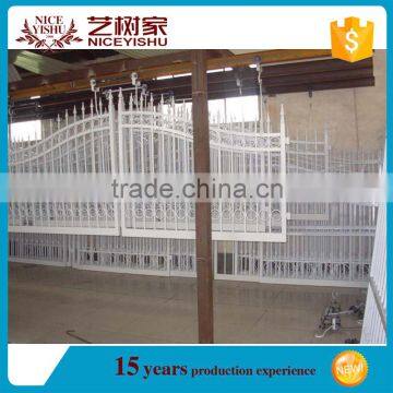 2016 new style sliding gates beautiful design, automatic driveway iron gates, tubular gate design on alibaba.com