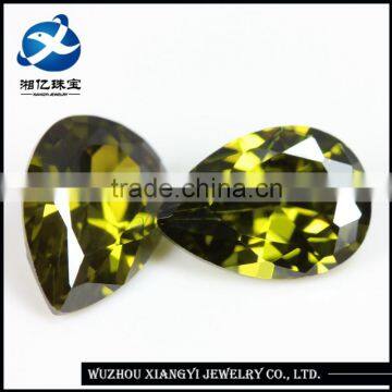 wuzhou raw material machine pear cut cubic zirconia