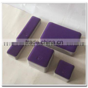 Flocking jewelry Boxes Purple Jewelry Packing Wholesale Box Equitable Price