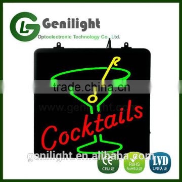 Cocktails and Dreams Night Light Design Decorative Neon Light Signs