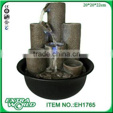 Tabletop Fountain With Three Candles