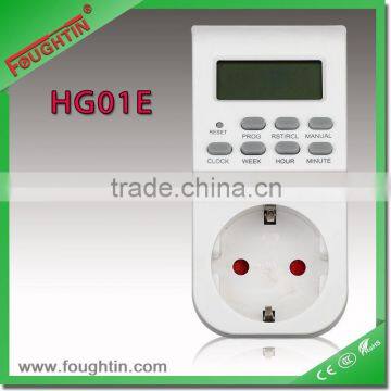 WEEKLY PROGRAMMABLE DIGITAL TIMER TO EU PLUG