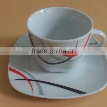 Ceramic Dinnerware With Simple Design for Hotel Porcelain Dinnerware Item Square Porcelain Crockery Dinner Sets photo-3