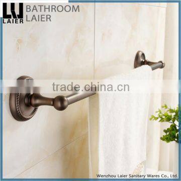 Customized Western Unique Design Zinc Alloy Antique Copper Finishing Bathroom Accessories Wall Mounted Single Towel Bar photo-2