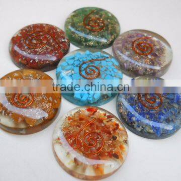 GEMSTONE CHAKRA ORGONE CABS SET WITH CASE