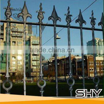 decorative wrought iron fence spear point