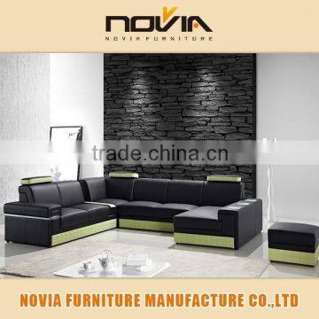 2015 poland high quality genuine leather corner sofa 108A