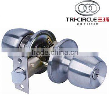 Tri-Circle Tubular Knob office Lock For entrance